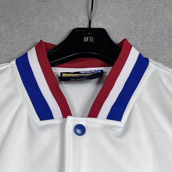 Vintage Buda Bean Sports Jersey Size Large White East Player 90's HIP HOP - Picture 4 of 13